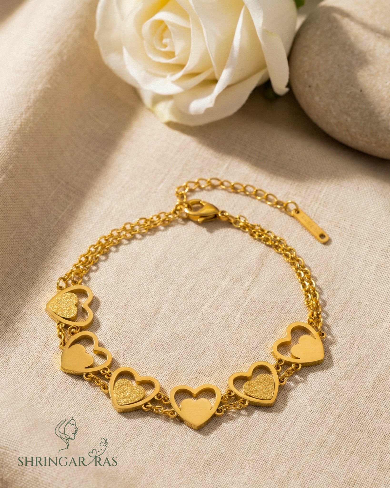 Sparkle Heart Bracelet