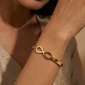 Infinite Stainless Steel Anti Tarnish Bangle Bracelet