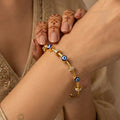Evil Eye Anti Tarnish Bangle Bracelet