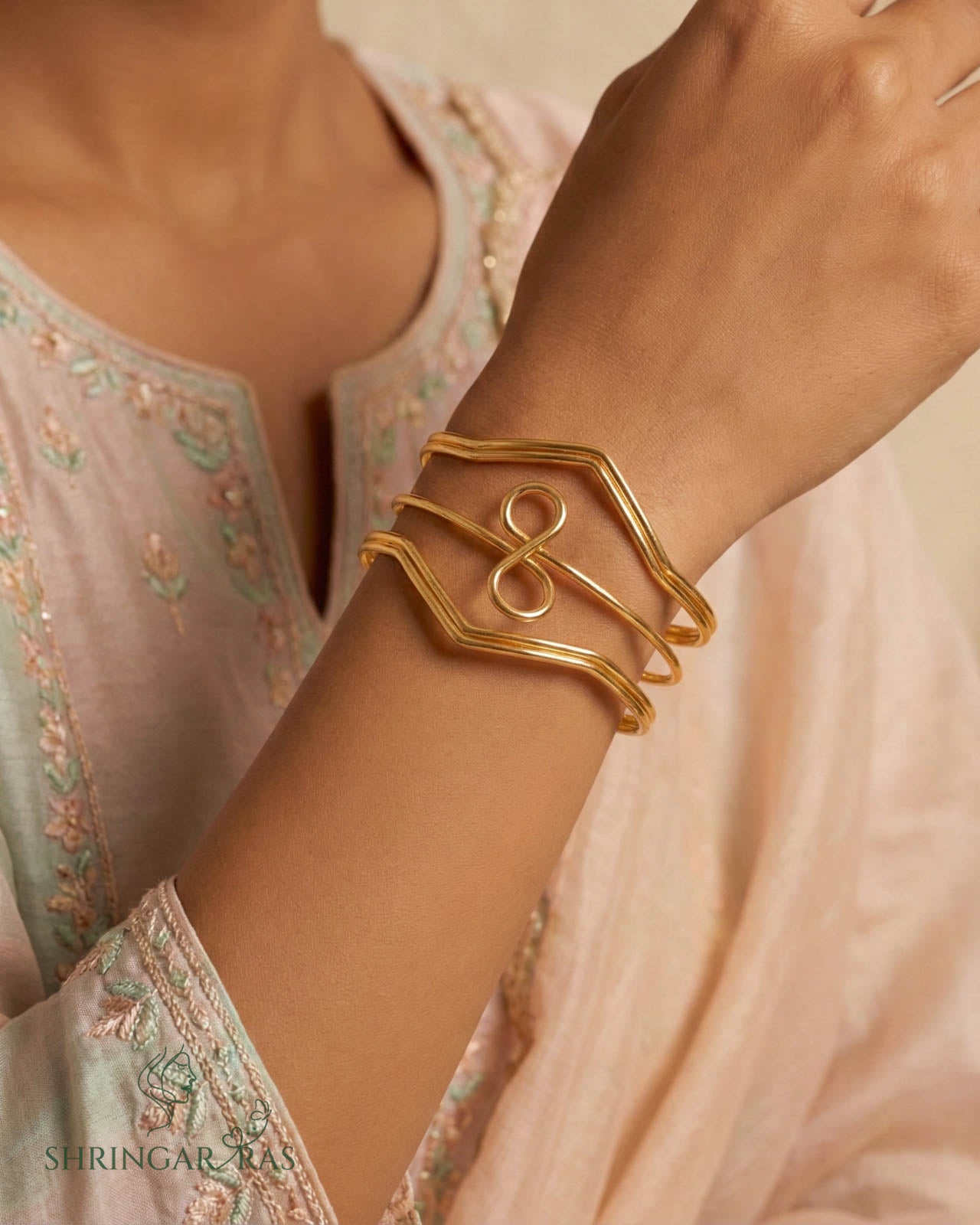 Infinite Anti Tarnish Cuff Bangle