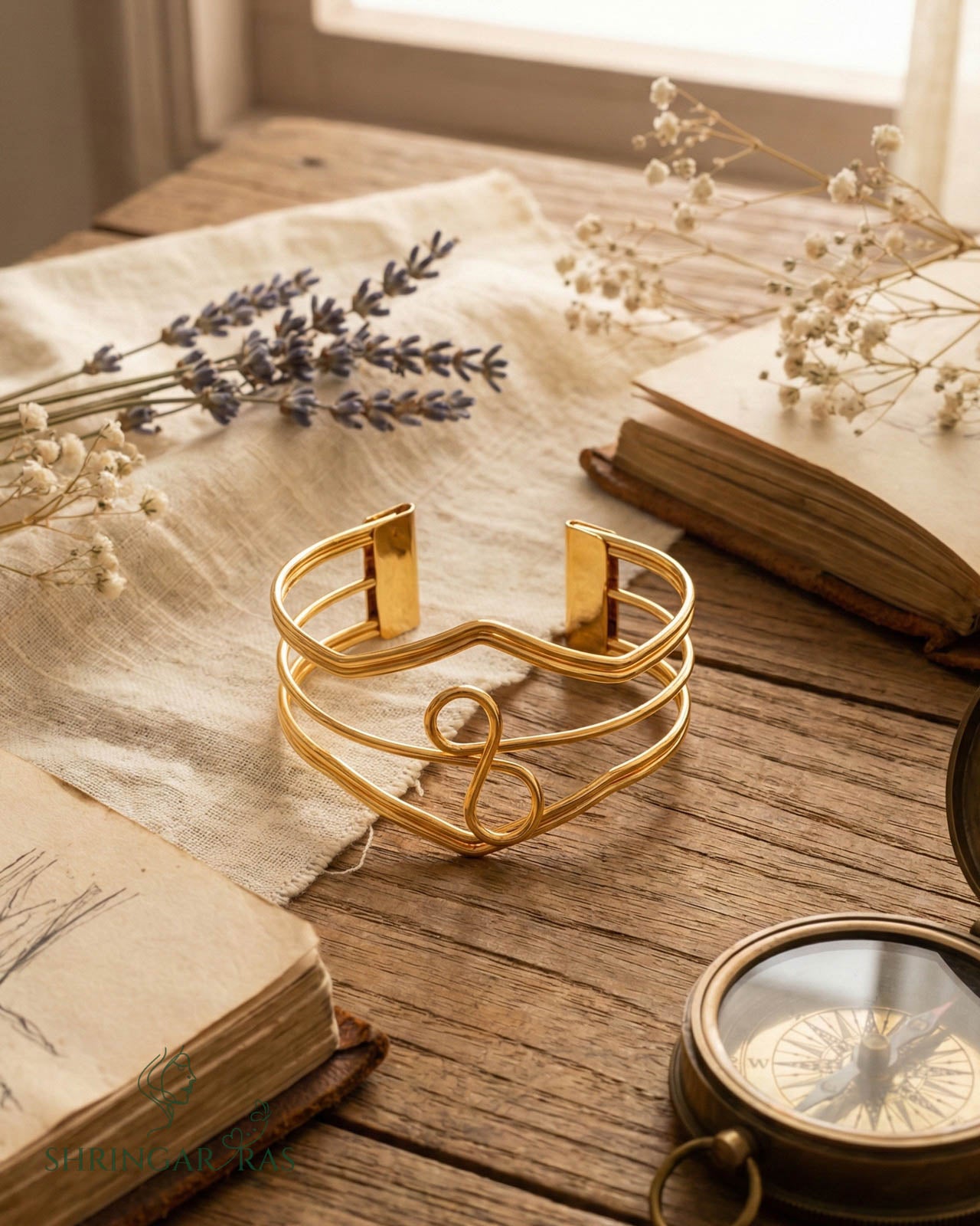 Infinite Anti Tarnish Cuff Bangle