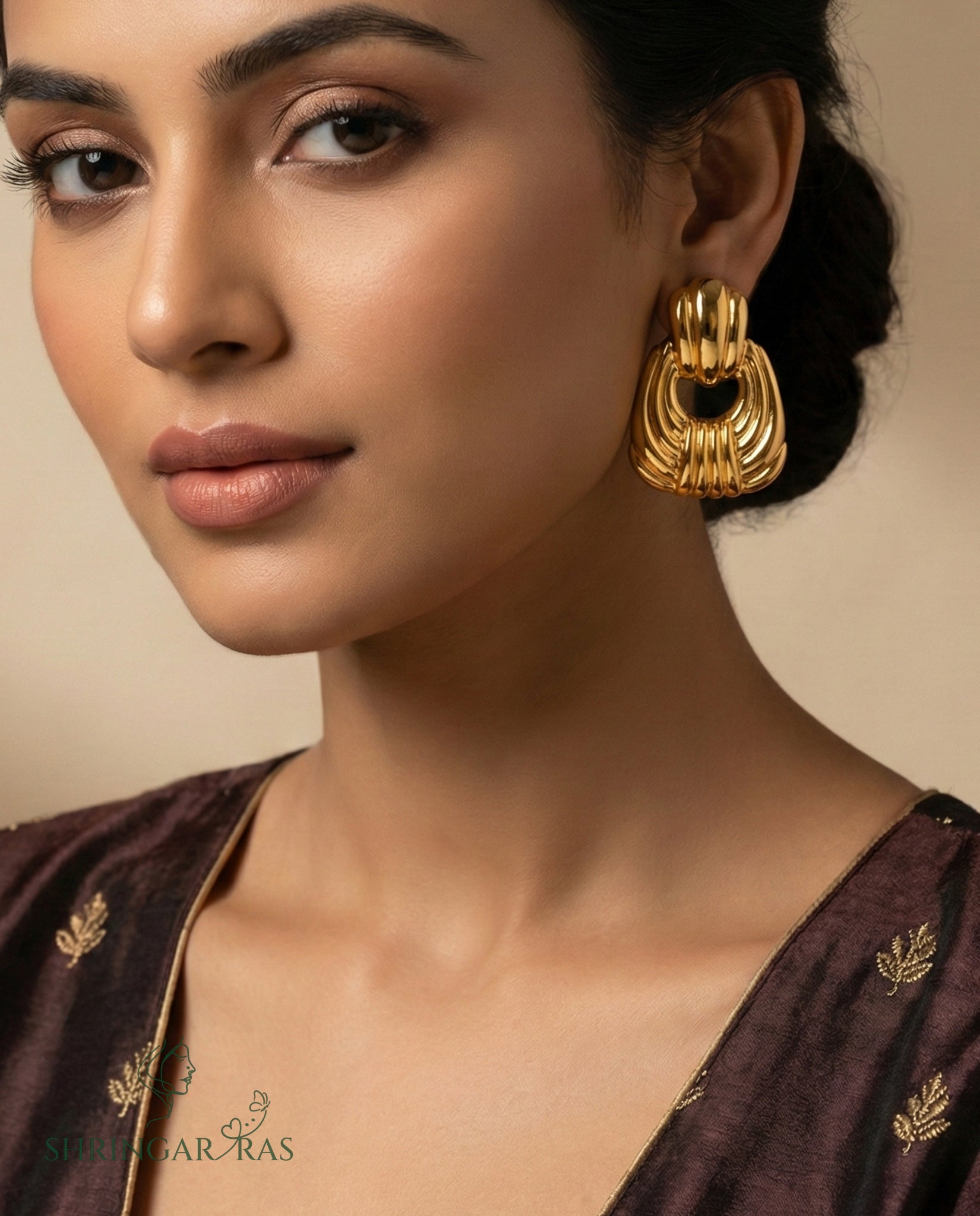 Creative Square Texture Earrings