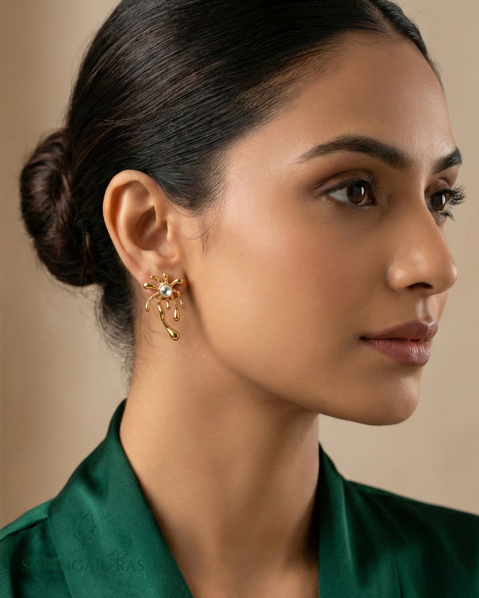 Elegant Star Cuff Earrings