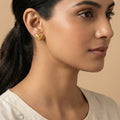 Heart Texture Studs Earrings