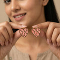 Pink Heart Stylish Earrings