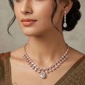 Dewdrop Grace Rose Gold Necklace Set