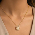Expandable Diamond Heart Magnetic Pendant with Chain
