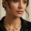 Colorful Heart Waterdroplet Charm Anti Tarnish Necklace