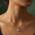 Heart Lock & Key Pendant Anti Tarnish Necklace